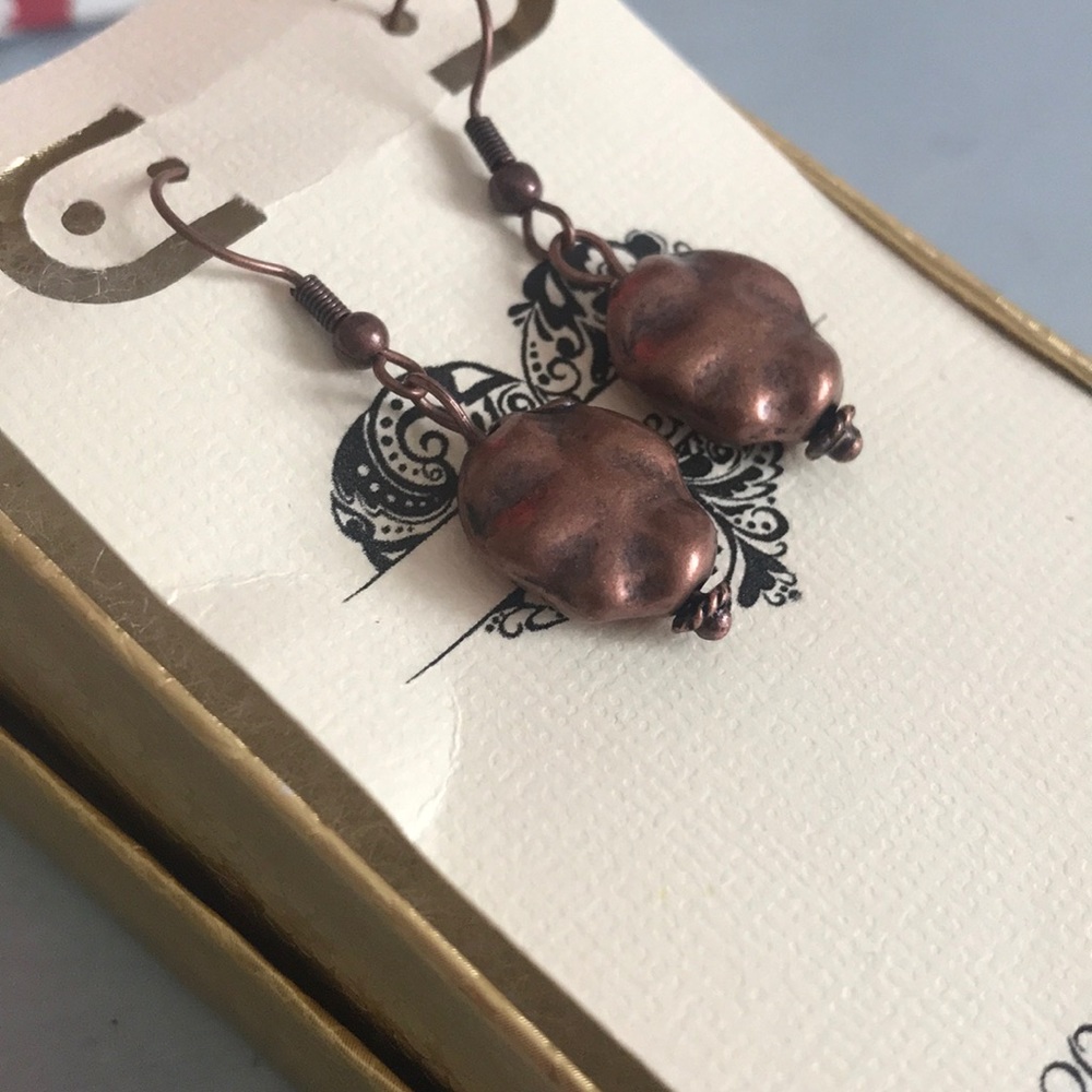 NWT Metallic Earrings